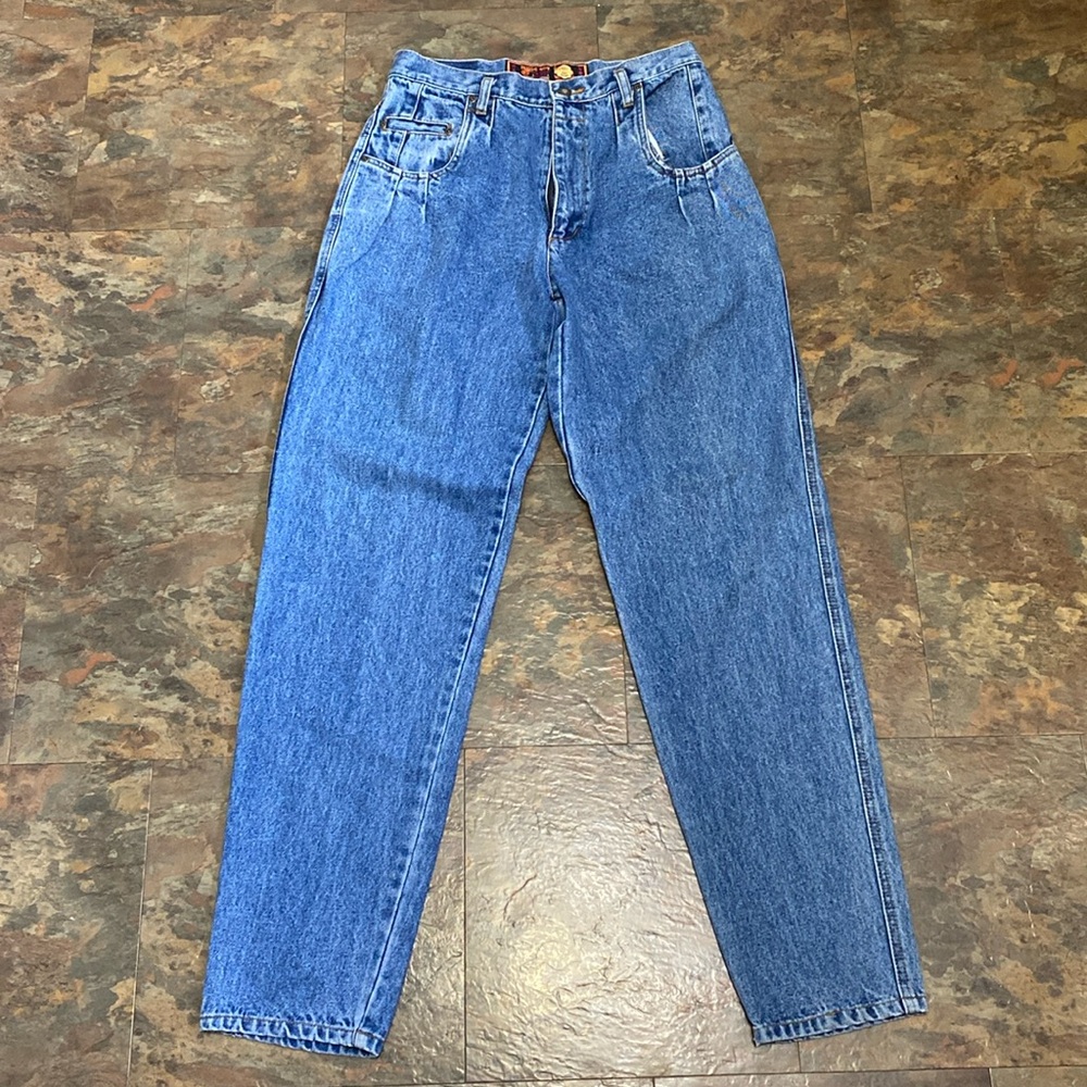 vintage bugle boy gold crest jeans women's size 30